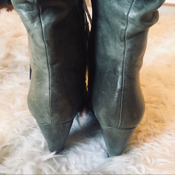 Miz Mooz Sunrise Mid Calf Leather Boots 2.5” heel Womens 8 - Picture 4 of 12